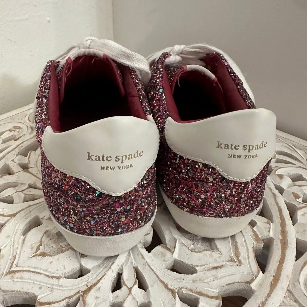 Kate Spade Women's Ace Glitter Low-top Sneakers 9.5 - Picture 8 of 10